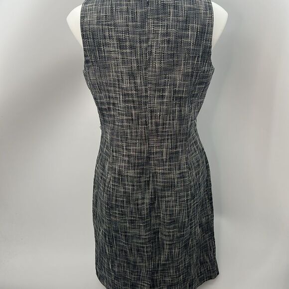 Talbots black white cotton sleeveless dress size 12P - Picture 9 of 9